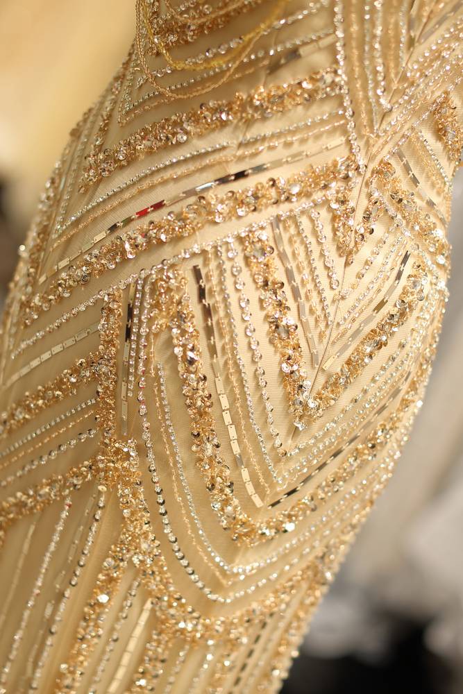 Gorgeous Beaded Decoration High Neck Sleeveless Mermaid Prom Dress 