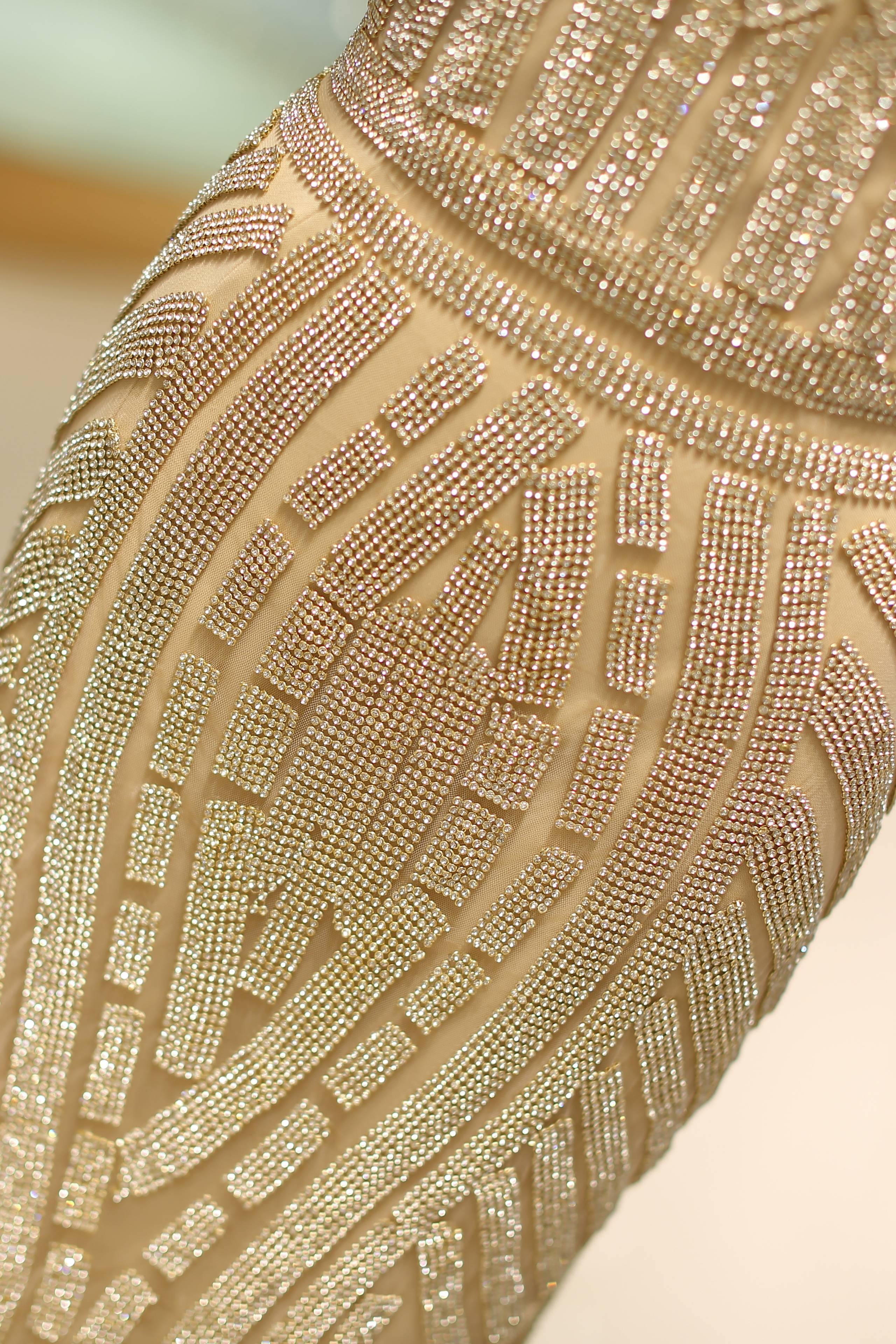 V-Neck Spaghetti Straps Beaded Appliques Sparkly Mermaid Party Prom Dress 